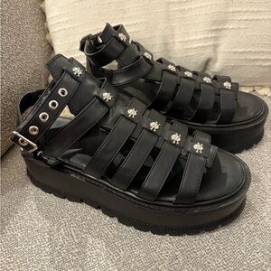 Demonia Slacker 18 Platform Sandals ☠️
